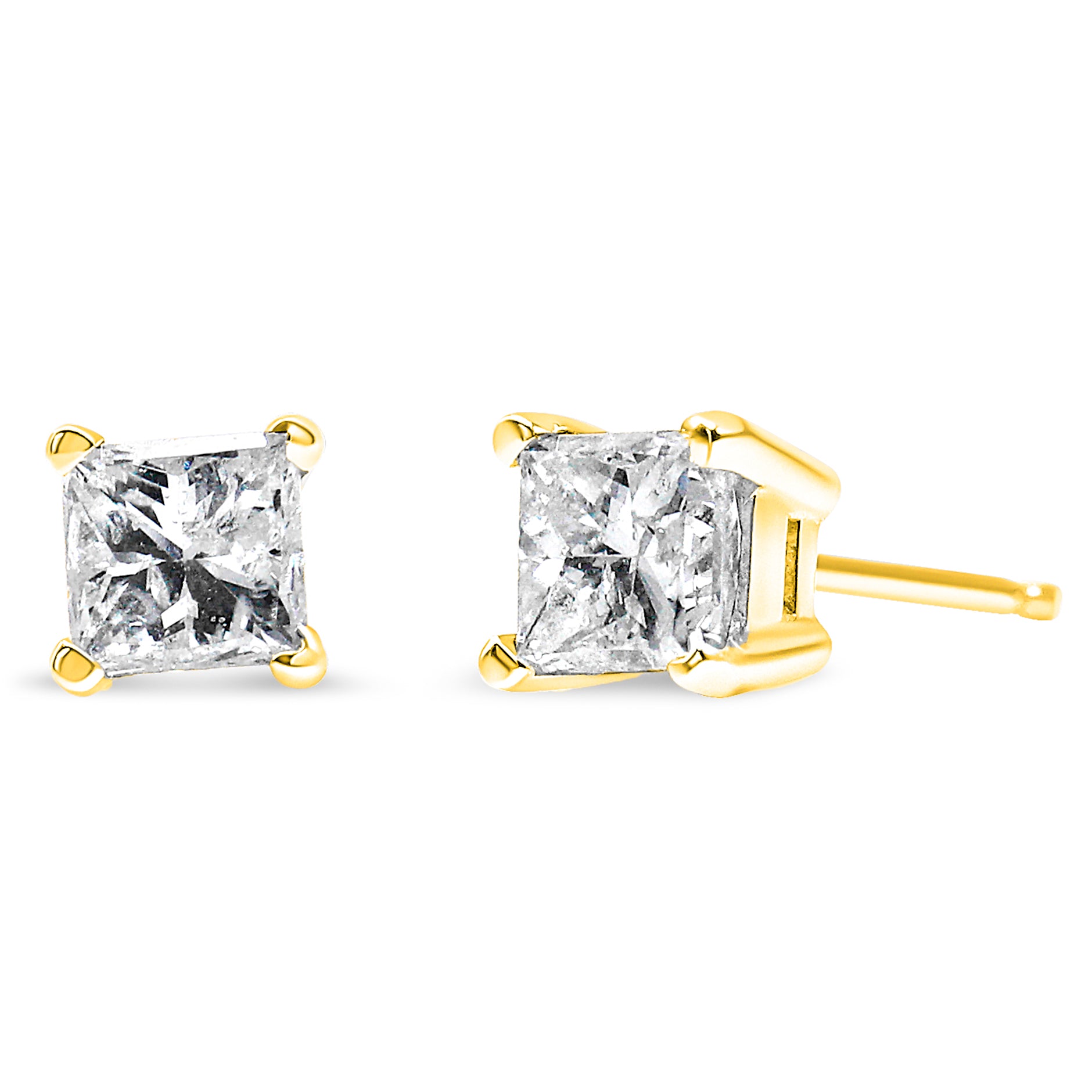 Outlets Certified Natural Diamond Stud Earrings 14k white gold 1/2 CTTW