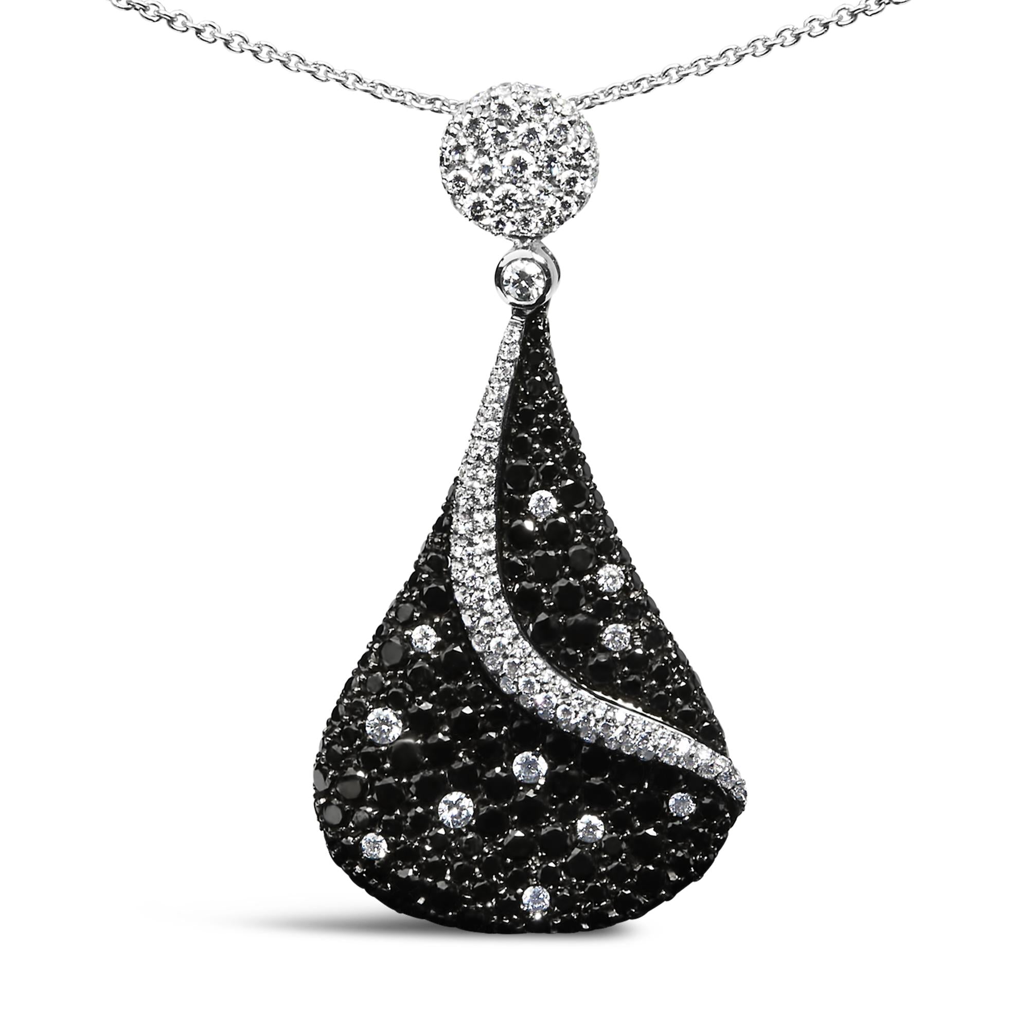 Pave Diamond & Black buy Diorite Drop Pendant, (8012-DGM)