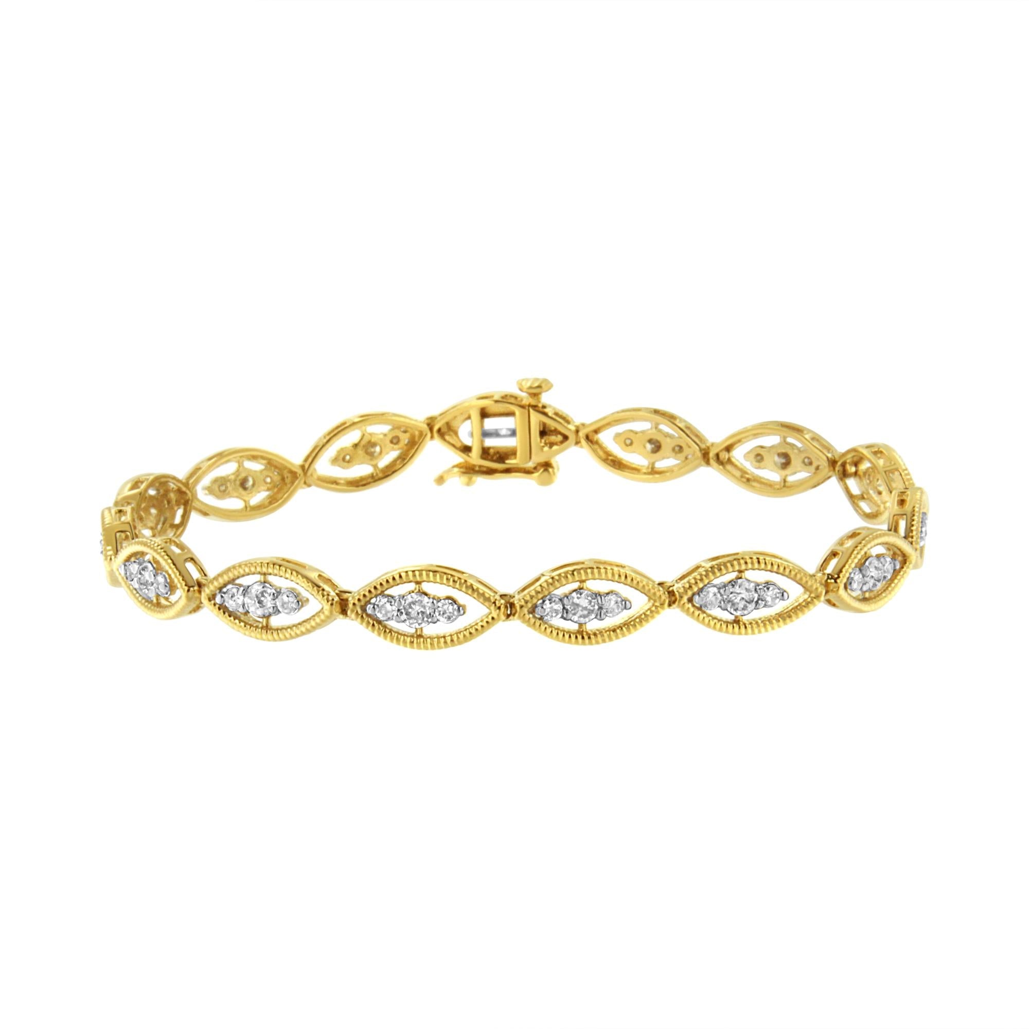 10k gold 925 top sterling silver bracelet