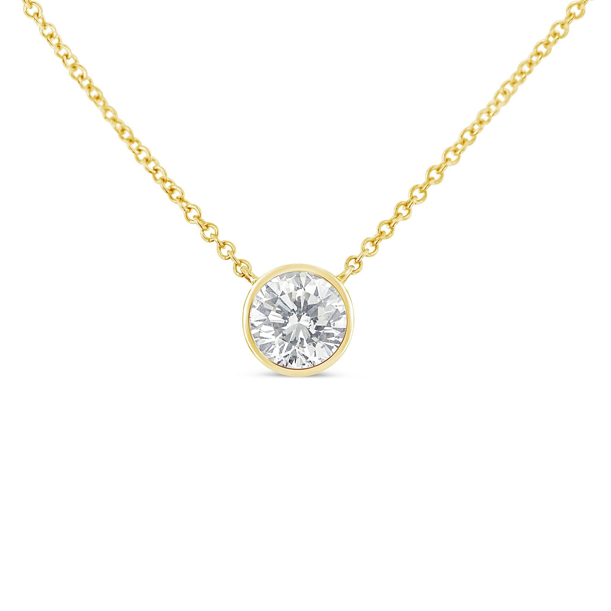 14k Necklace store with a 10k Yellow Gold Diamond Pendant