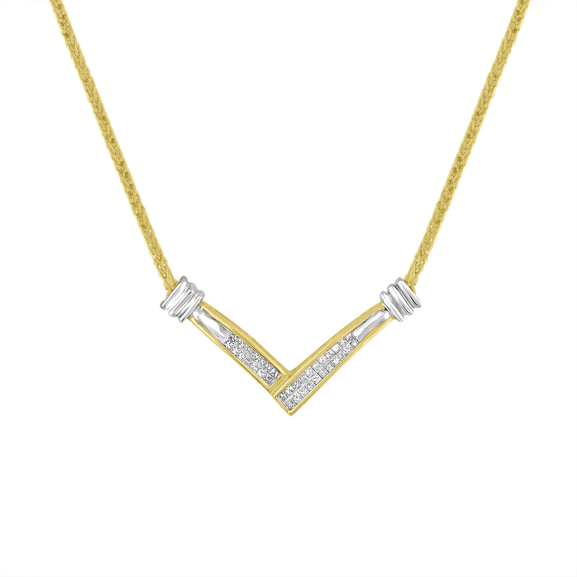 1 Ct Diamond Pendant Necklace in 14K White/Yellow/Rose Gold Over, Women's Necklace, Princess Cut Square Created Diamond deals Pendant,